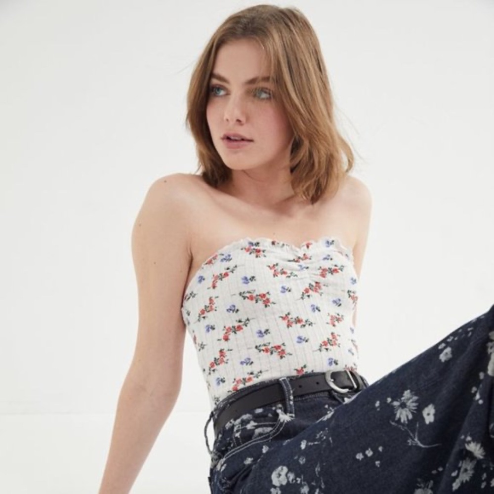 Urban Outfitters Brixton Floral Bandeau Top